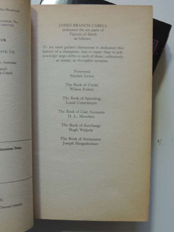 Figures Of The Earth, The Silver Stallion, Jurgen - Trilogy- James Branch Cabell