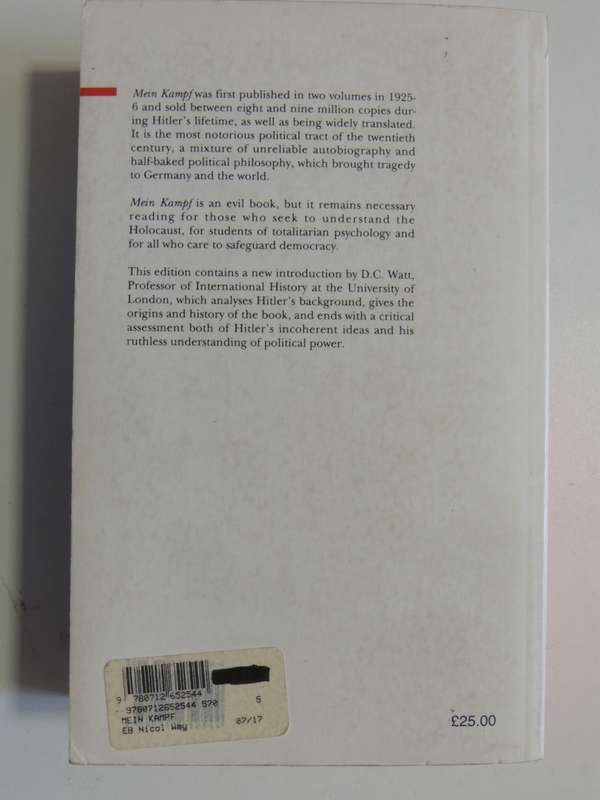 Mein Kampf - Adolf Hitler    Translated by Ralph Manheim