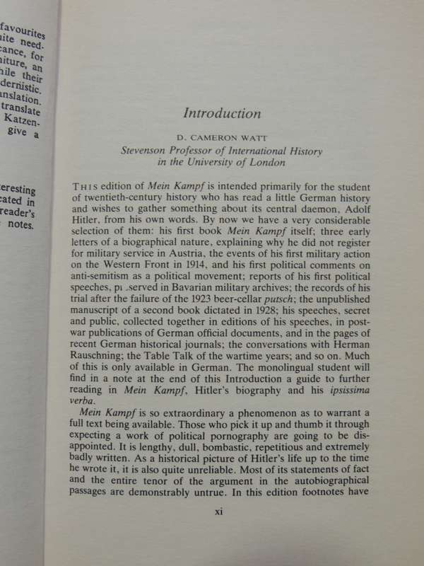 Mein Kampf - Adolf Hitler    Translated by Ralph Manheim