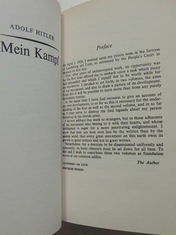 Mein Kampf - Adolf Hitler    Translated by Ralph Manheim