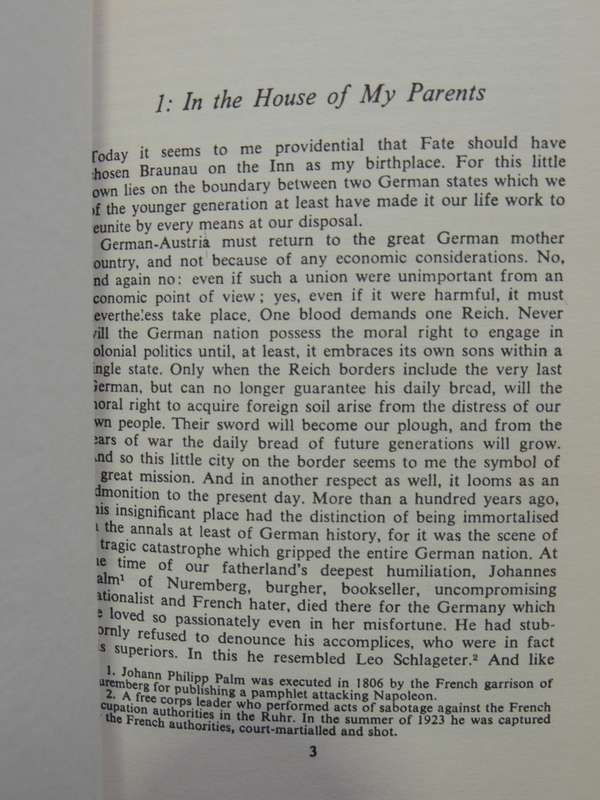 Mein Kampf - Adolf Hitler    Translated by Ralph Manheim
