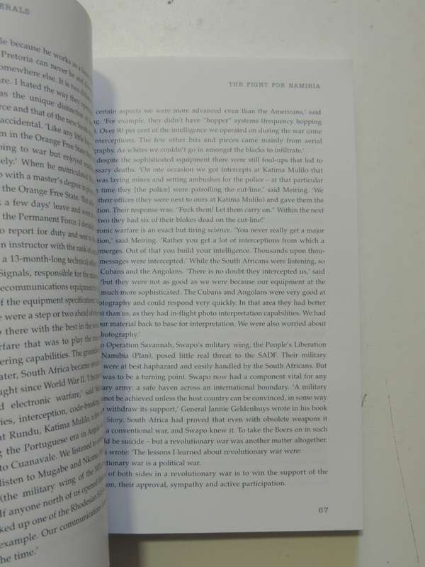 Days of the Generals, The Untold Story of SA`s Apartheid-era Military Generals- Hilton Hamann