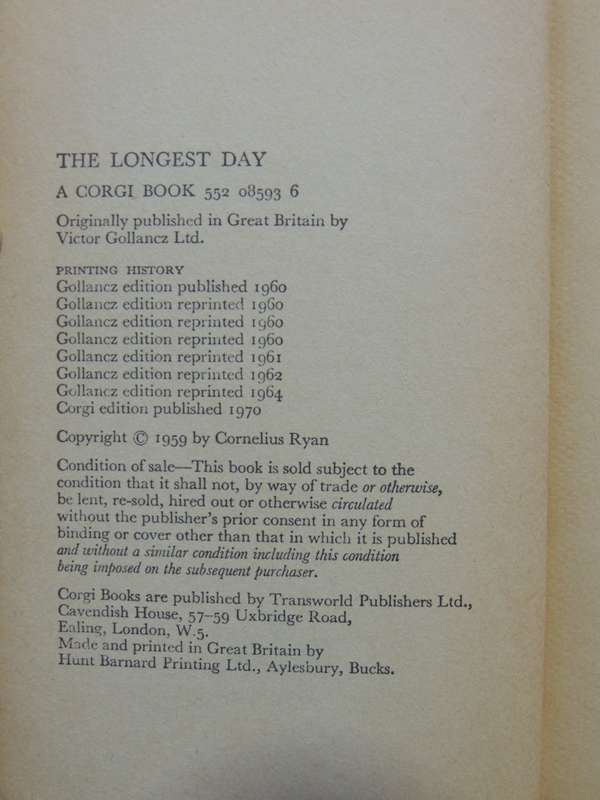 The Longest Day  Cornelius Ryan
