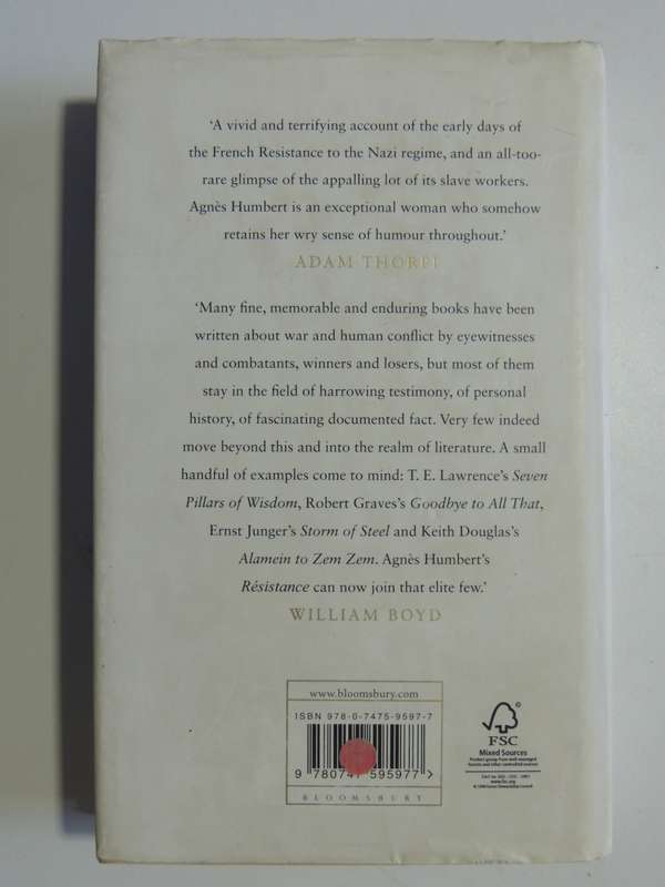 Resistance - Memoirs Of Occupied France  Agnes Humbert