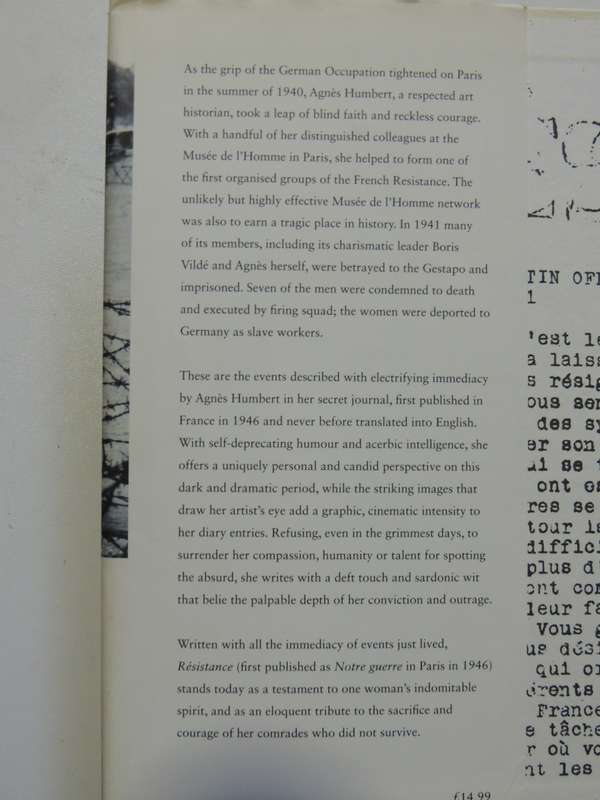 Resistance - Memoirs Of Occupied France  Agnes Humbert