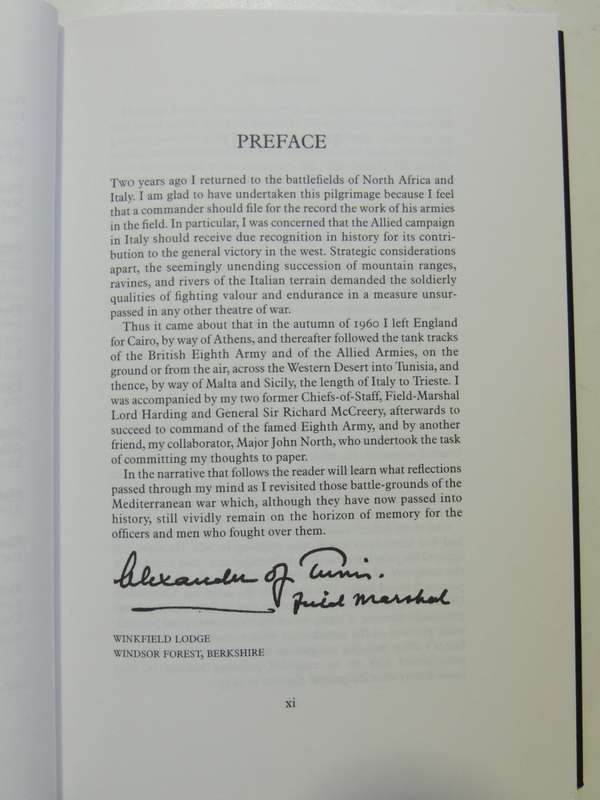 The Alexander Memoirs 1940 - 1945  Field Marshal Earl Alexander Of Tunis