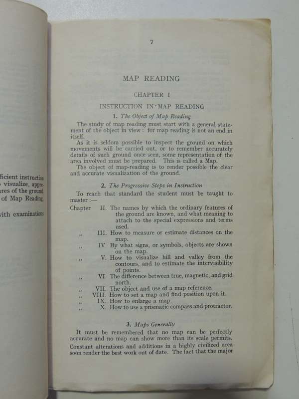 Union Of South Africa - Notes On Map ReadingGeneral Staff, U.D.F., Defence Headquarters Pretoria