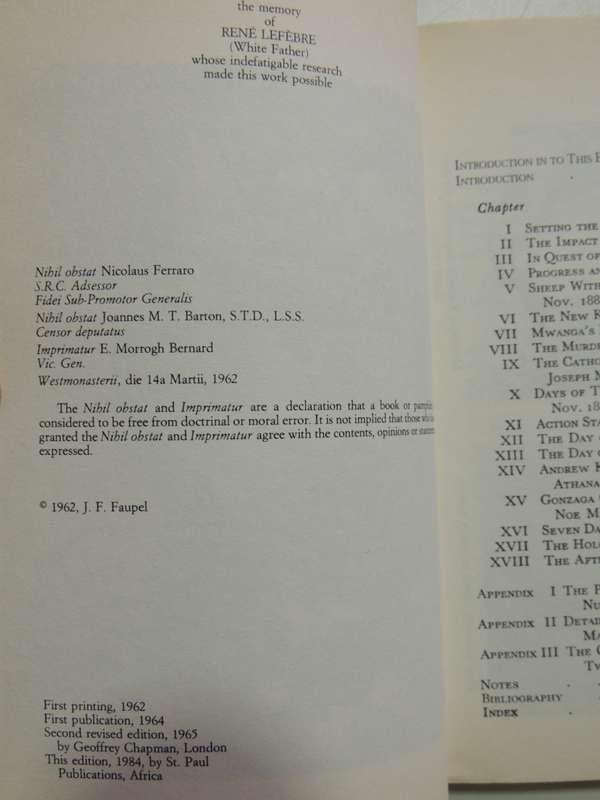 African Holocaust - The Story Of The Uganda Martyrs - J.F. Faupel
