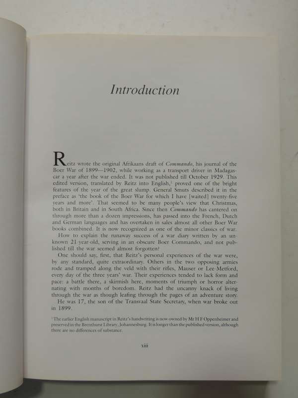 Commando - A Boer Journal Of The Boer War - Deneys Reitz