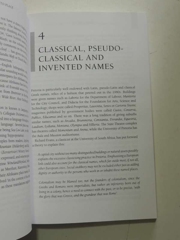Falling Into Place - The Story Of Modern South African Place Names - Elwyn Jenkins
