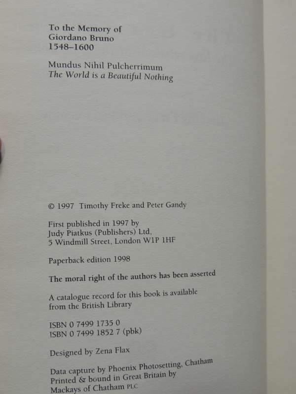 The Hermetica - The Lost Wisdom Of The Pharaohs - Timothy Freke & Peter Candy