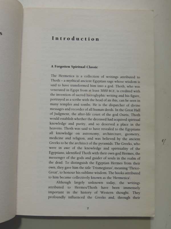 The Hermetica - The Lost Wisdom Of The Pharaohs - Timothy Freke & Peter Candy