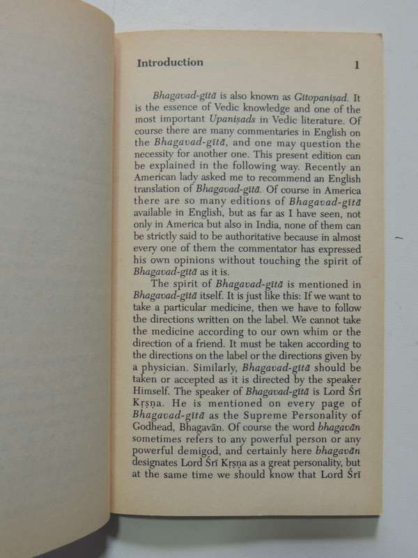 Introduction To Bhagavad-Gita