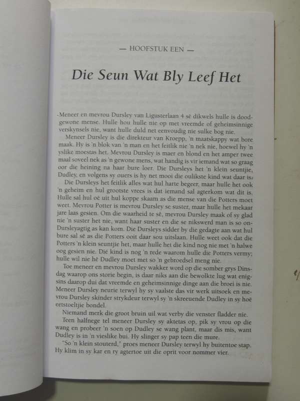 Harry Potter En Die Towenaar Se Steen- J.K. Rowling      10th Impression  SCARCE