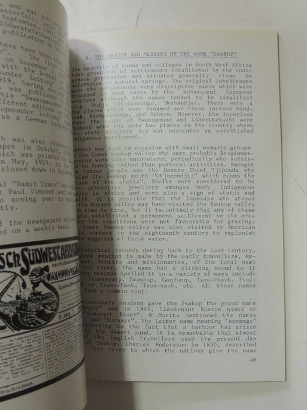 Swakopmund - A Chronicle Of The Town`s People, Places And Progress - Ursula Massman