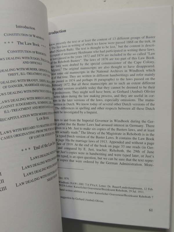 A Concise History of the Rehoboth Basters Until 1990 - Rudolf G. Britz,Hartmut Lang,Cornelia Limpri