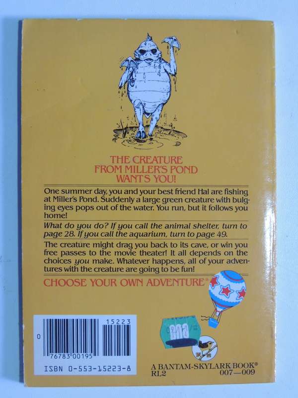 The Creature From Miller`s Pond - Choose Your Own Adventure 12 - Susan Saunders