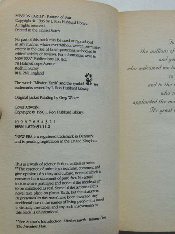 Mission Earth: Fortune of Fear Vol 5 - L Ron Hubbard