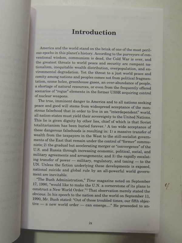 Global TyrannyStep By Step, The United Nations And The Emerging New World Order - William F. Jasper