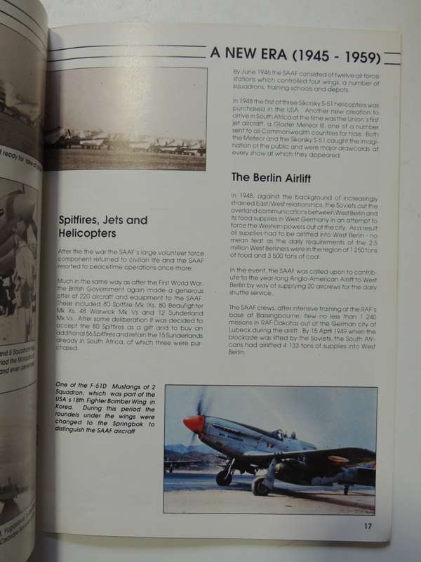 History Of The South African Air Force (1920 - 1990)    Directorate Public Relations, SADF