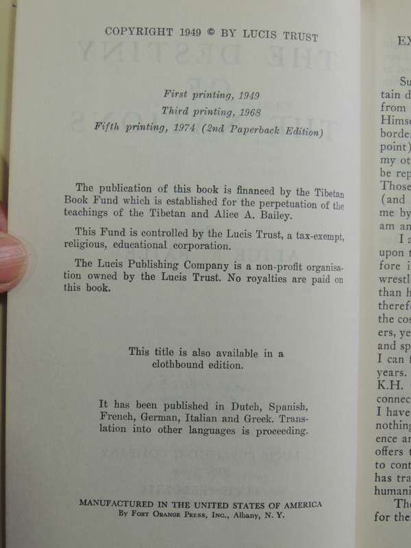 The Destiny Of The Nations - Alice A. Bailey