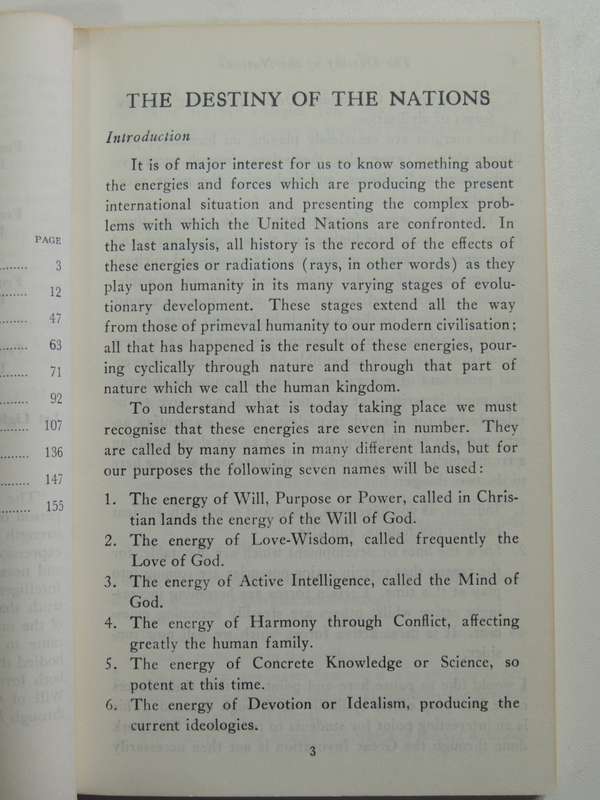 The Destiny Of The Nations - Alice A. Bailey