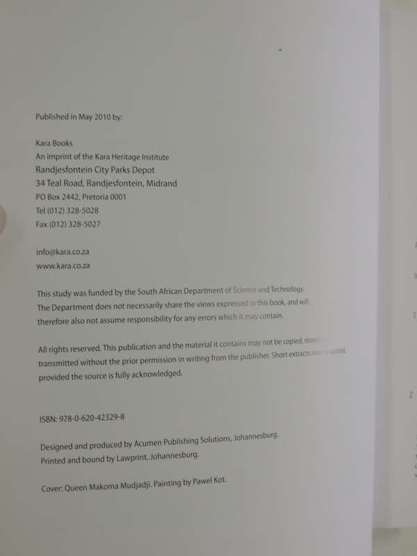 The Mudjadji Dynasty,Principles Of Female Leadership In African Cosmology -Mathole Kherofo Motshekga