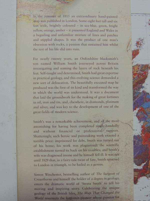 The Map That Changed The World, The Tale Of William Smith & The Birth Of A Science -Simon Winchester