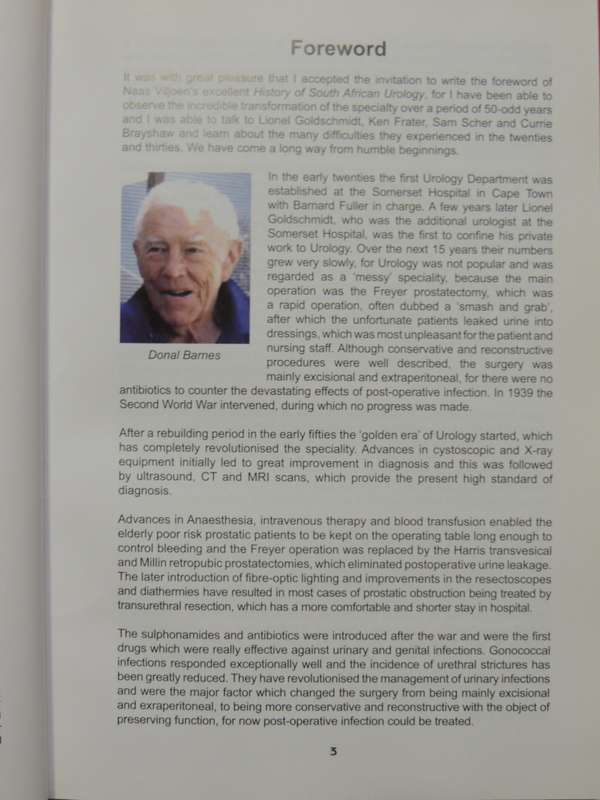 The History Of Urology In South Africa- I.M. Viljoen