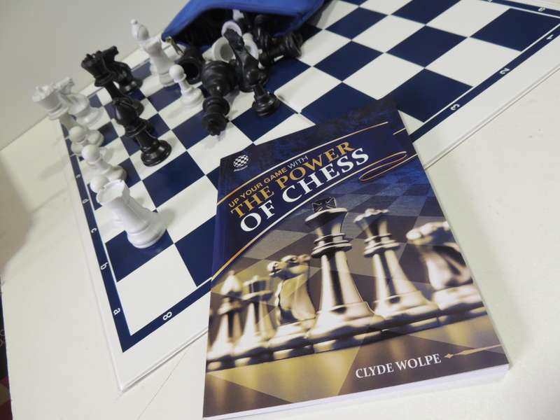Chess Set & Book: `Up Your Game With The Power of Chess` PLUS Chess Set -      Book by Clyde Wolpe