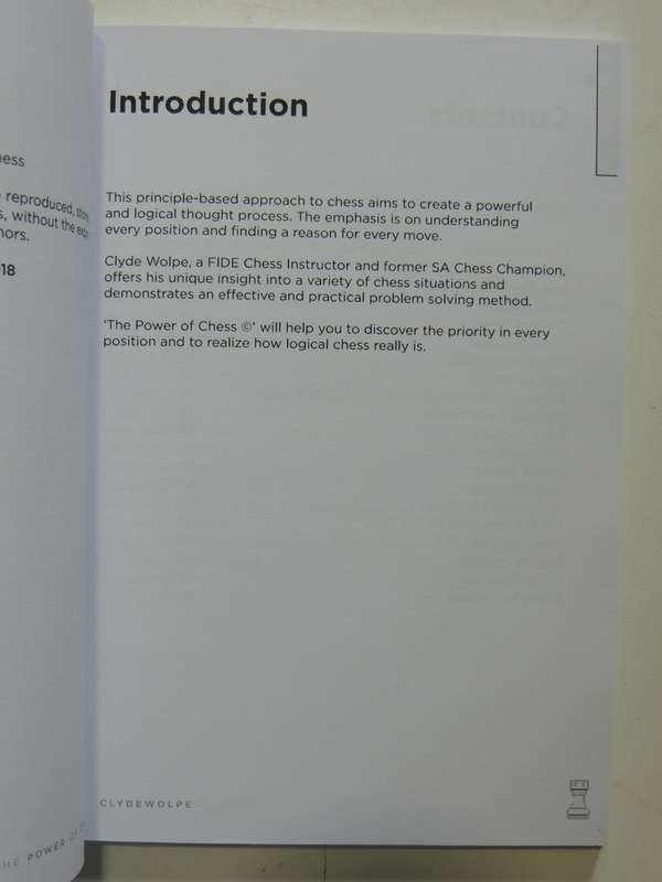 Up Your Game With The Power of Chess --   Clyde Wolpe   BOOK