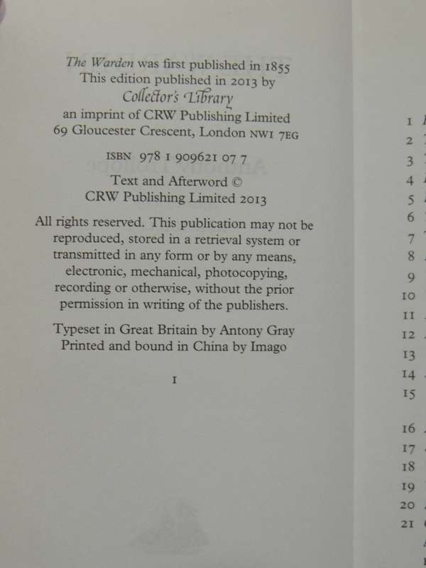 The Warden - Anthony Trollope