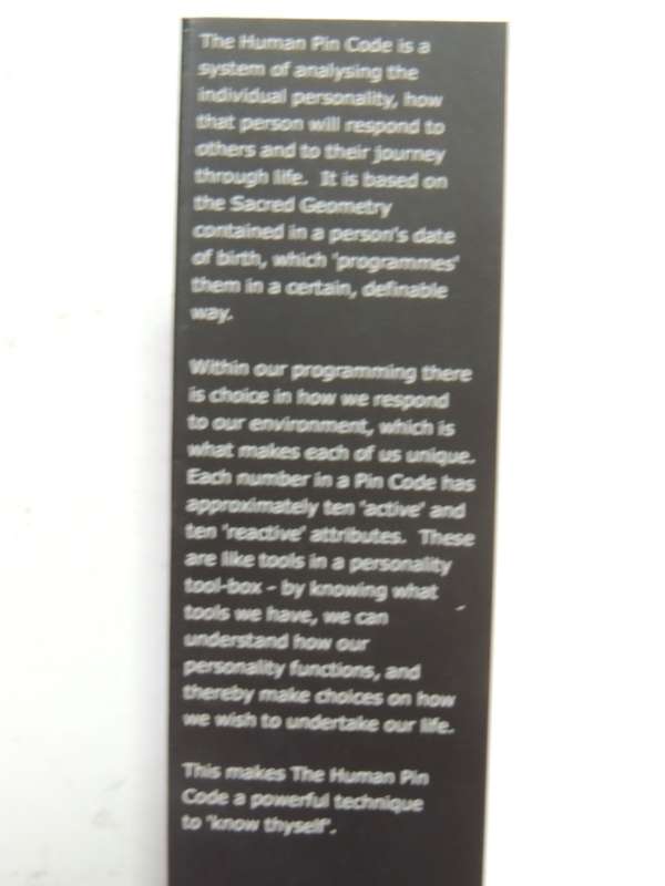 Human Pin Code, The Sacred Maths In Your Birth Date - (Inscribed D Forbes) Douglas Forbes, R Higgins