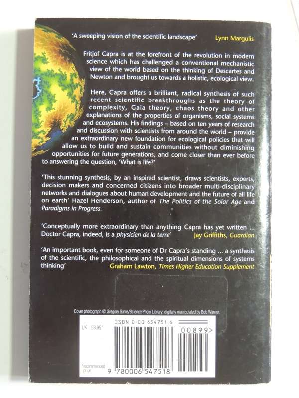 The Web of Life, A New Synthesis of Mind & Matter - Fritjof Capra