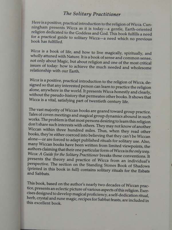 Wicca, A Guide for the Solitary Practitioner - Scott Cunningham