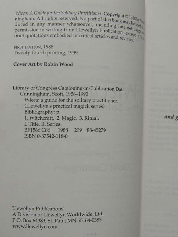 Wicca, A Guide for the Solitary Practitioner - Scott Cunningham
