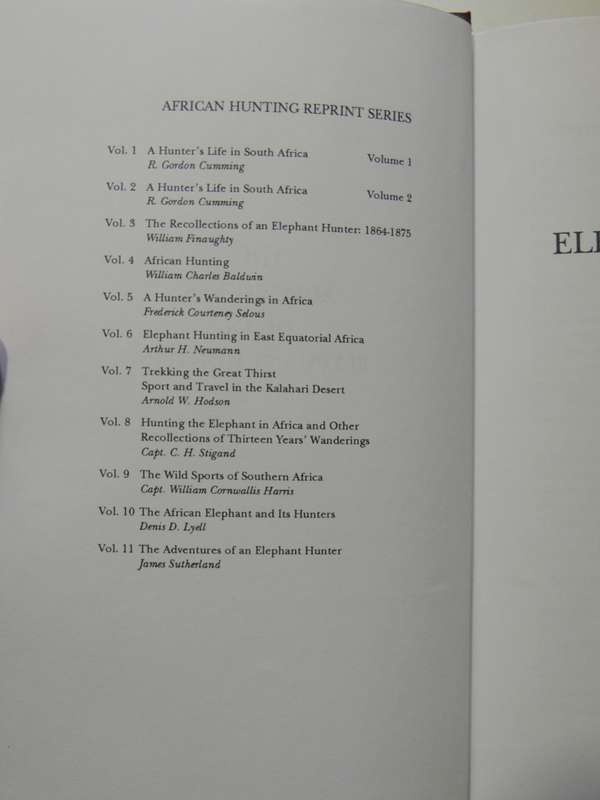 African Hunting Reprint Series - Complete In 12 Volumes