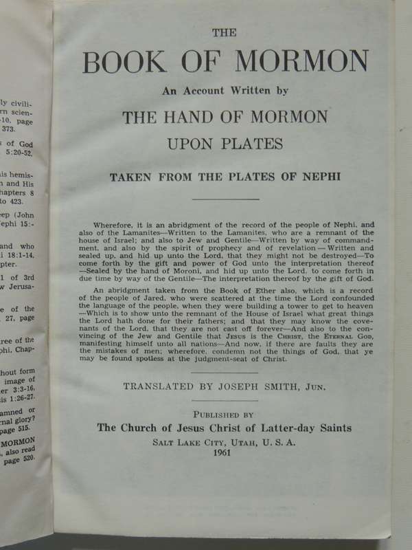 The Book Of Mormon