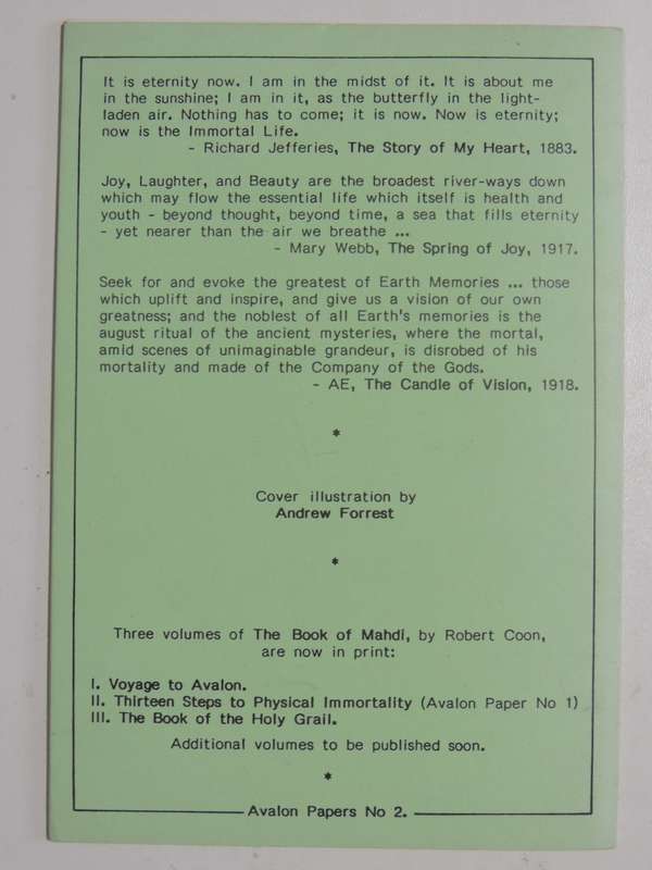 The Book Of The Holy Grail - 23 Meditations On Everlasting - Robert Croon