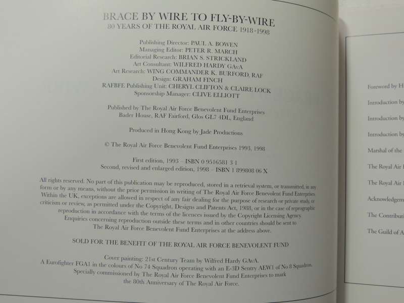 Brace By WireTo Fly-By-Wire - 80 Years Of The Royal Air Force 1918-1998 - Peter R. March