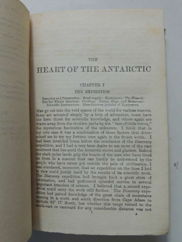 The Heart Of The Antarctic,Being TheStory Of British Antarctic Expedition 1907-09 -Ernest Shackleton