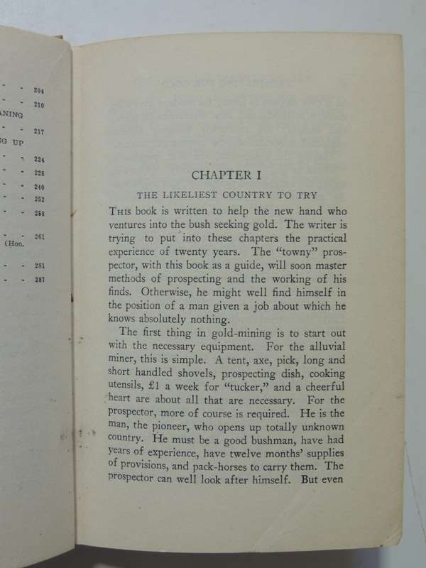 Prospecting For Gold:From Dish To Hydraulic Plant, From Dolly To Stamper Battery, Ion L Idriess 1936