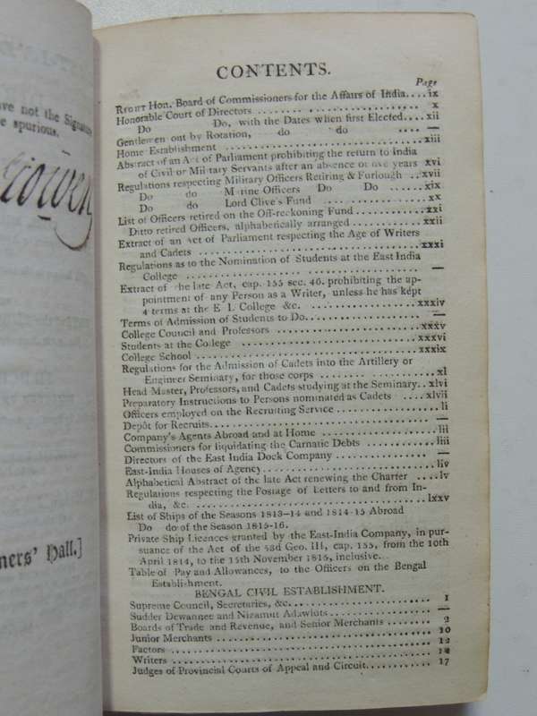 The East-India Register and Directory  for 1816 - A.W. Mason, J.S. Kingston & Geo. Owen