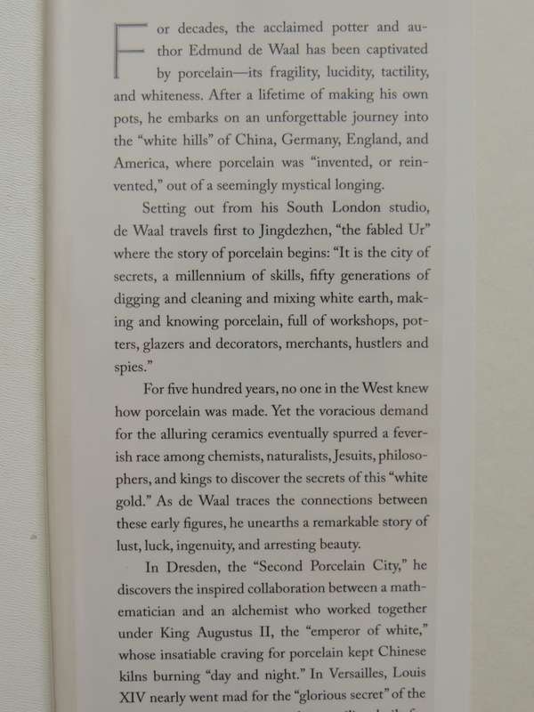 The White Road - Journey into an Obsession- Edmund de Waal