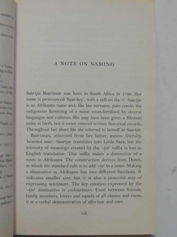 The Hottentot Venus, The Life & Death of Saartjie Baartmn - Rachel Holmes