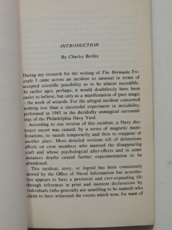 The Philadelphia Experiment - Project Invisibility - Charles Berlitz