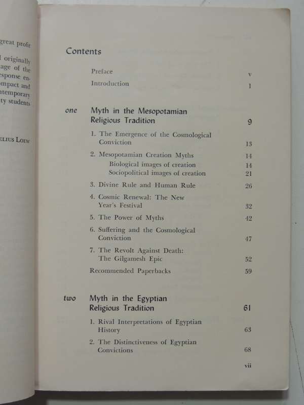 Myth, Sacred History, & Philosophy,The Pre-Christian Religious Heritage Of The West - Cornelius Loew