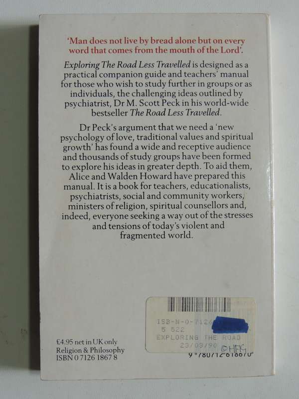 Exploring The Road Less Travelled - A Study Guide For Small Groups - Alice & Walden Howard