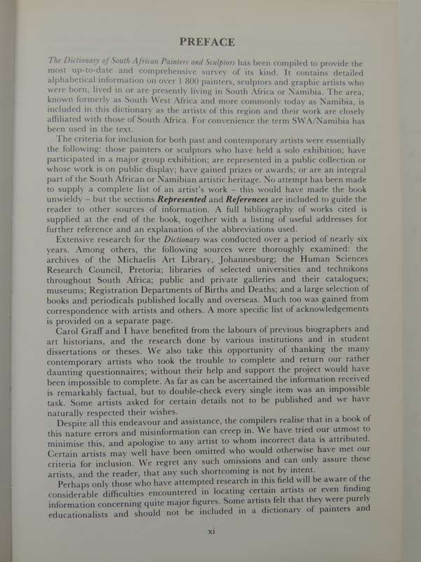 The Dictionary of South African Painters and Sculptors - Grania Ogilvie    Signed
