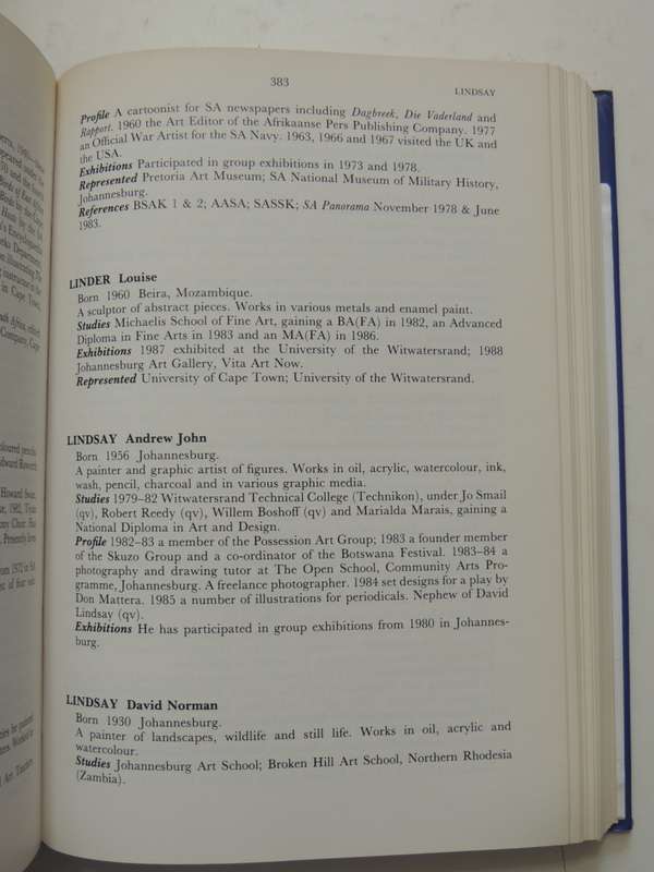 The Dictionary of South African Painters and Sculptors - Grania Ogilvie    Signed